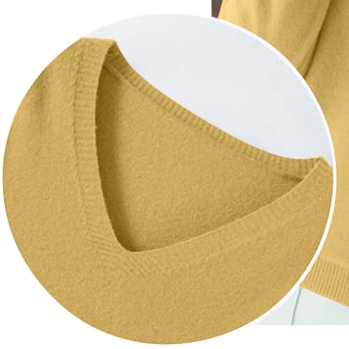 Girls V Neck Sweater Plain Knit Pullover Sweater Long Sleeve Oversized Loose Fit Soft Tops Clothes Kids Casual Tops4
