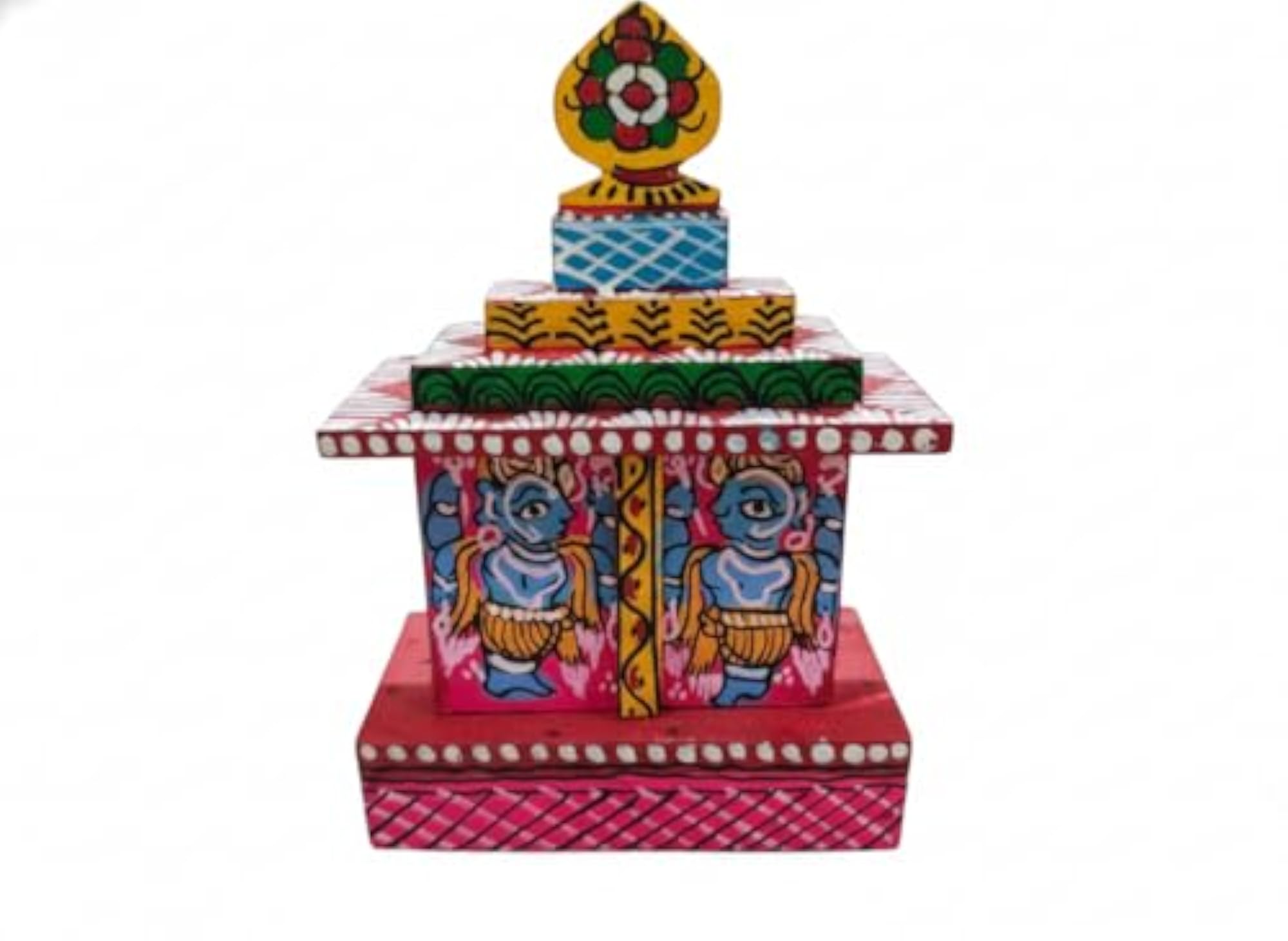 Handcrafted Wooden Temple with Traditional Design