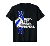 Photo Gallery pallavolo bump set spike ripeti giocatore server detti divertenti maglietta Photo Gallery pallavolo bump set spike ripeti giocatore server detti divertenti maglietta