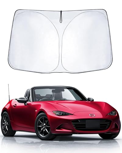 YYANBB マツダ ロードスター ND型 ND5RC 2015~ 車用サンシェード フロントガラス用 パラソル 日よけ 日除けシェード UVカット 車中泊 折り畳み式 吸盤不要