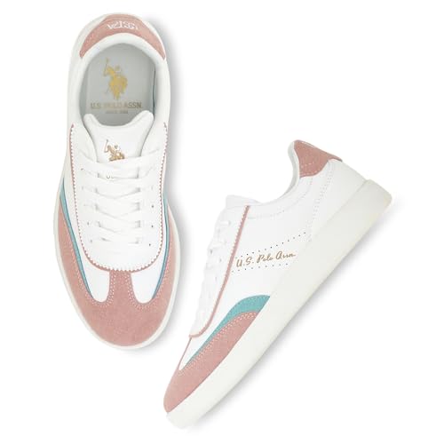 Image of U.S. Polo ASSN. Renata Off White Sneakers Shoes with Premium Upper