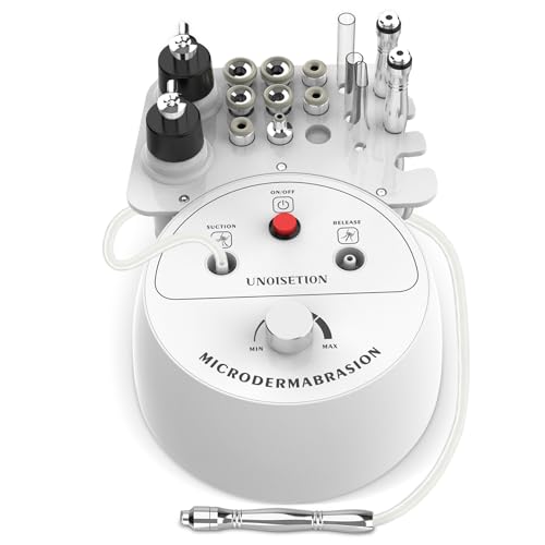 UNOISETION Diamond Microdermabrasion Machine Professional, 3 in 1 Dermabrasion Facial Peeling Skin Care Device for Salon Personal Home Use