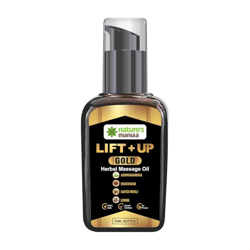 Nature’s Natural Pure Gold Lift's Up Herbal Massage Oil | Premium Care Oil | Plant-Based Ingredients | Lightweight & Non-Greasy | Daily Relaxation Massage | 50 ml