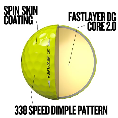Image of Srixon Z-Star Diamond Golf Balls, Diamond 3, Yellow