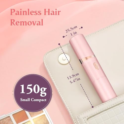 Epilator,2 In 1Epilator For Women Rechargeable,Womens Electric Shaver With Led Light,Hair Removal For Women Legs/Face/Bikini/Arms,Smooth Epilator Trimmer Travel Kit Set,Hair Removal Area - 9