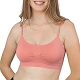 Coobie Seamless Scoopneck Bra,Pink,One Size