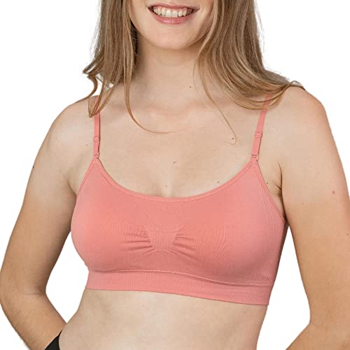 Coobie Seamless Scoopneck Bra,Pink,One Size #TOP16
