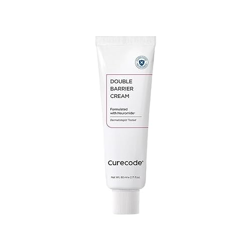 Crema de doble barrera de 2.7 fl oz (2.71 onzas líquidas) Ciencia coreana del bioma de la piel con neuromido, fomenta la ceramida, alivia la piel