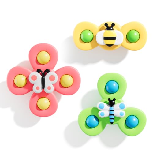 Image of ALASOU Suction Cup Spinner Airplane Travel Toys for 1 Year Old Boy Girl
