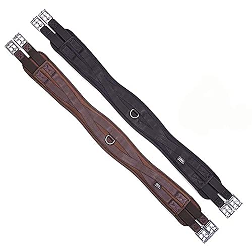 Elico Memory Foam Girths - Available in Black&Brown - Various Sizes (Black, 46")