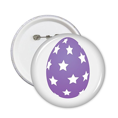 Badge bouton christianisme et étoiles pour célébrer Pâques en famille