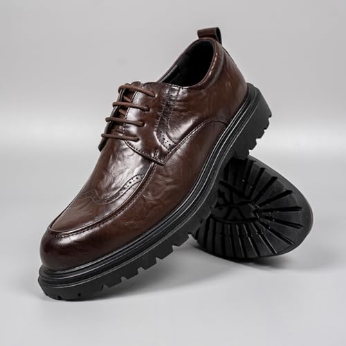 Men's Polished Leather Oxfords, Trendy Formal Shoes - Perfect for Workplace, Formal Gatherings & Daily Commute2