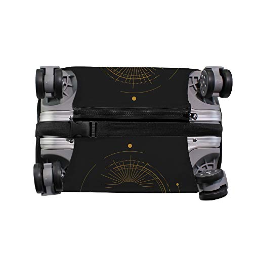 Housse de protection pour valise au motif or et noir chic de 45 à 81cm