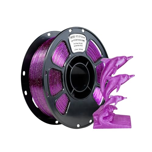 Filament iBOSS PETG Fioletowy Brokatowy/Mieniący (PURPLE GLITTER)
