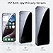 AVOAR 2 Pack Privacy Screen Protector for iPhone 14/13 / 13 Pro, [Auto-Alignment Kit] 6.1 Inch Tempered Full Screen Glass, Auto Dust-Elimination Installation, Anti-Spy, Bubble Free, Case Friendly