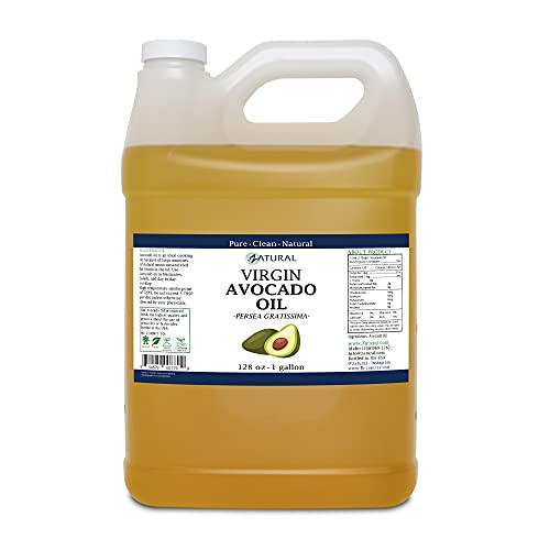 Zatural Avocado Oil Pure Cold Pressed Natural Oil (1 Gallon)