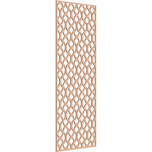 Image of Resort Decorative Pierced Fretwork Wood Wall Panels, 33 3 /8 inchW x 84 3 /8 inchH x 1 /4 inchT, Alder