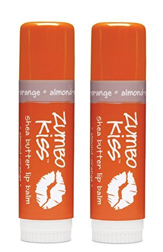 Zum Almond-Orange Zumbo Kiss Stick (Pack of 2) with Certified Organic Sunflower Seed Oil, Beeswax, Shea Butter, Pure Essential Oils, Candelilla Wax, Vitamin E and Honey, 0.5 oz