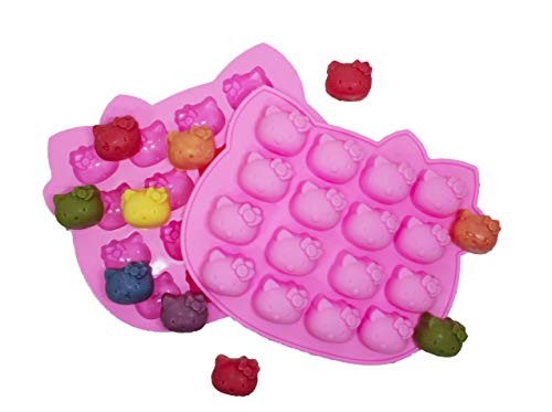 Cherion 16-Cavity Cute Silicone Candy Chocolate Pastry Making Molds Cake Baking Mold For Making Homemade Cake, Candy, Chocolate, Gummy, Ice, Crayons, Jelly, And More(2 Sets) #TOP1