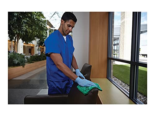 Rubbermaid Commercial Q620 Reusable Cleaning Cloths Microfiber 16 X 16 Green 12/Carton #TOP3