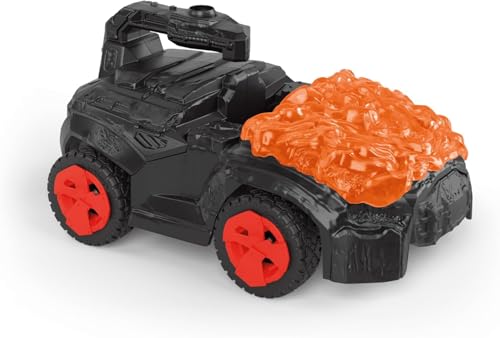 Image of Schleich Eldrador Creatures - 7 inch Lava CrashMobile with Mini Creature Playset - Pull-Back Action, Shooting Toy Car for Boys and Girls - Cool, Red Fantasy Action Figure for Kids Age 7+