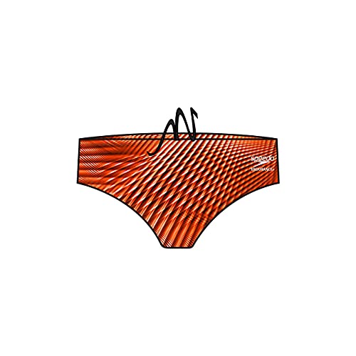Speedo Men's Warped Weave Brief Speedo Orange 24