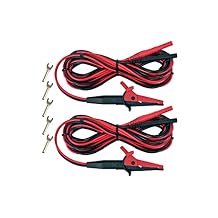AEMC 2118.80 Kelvin Clips for Micro-Ohmmeter, 1-10A, 20 Length