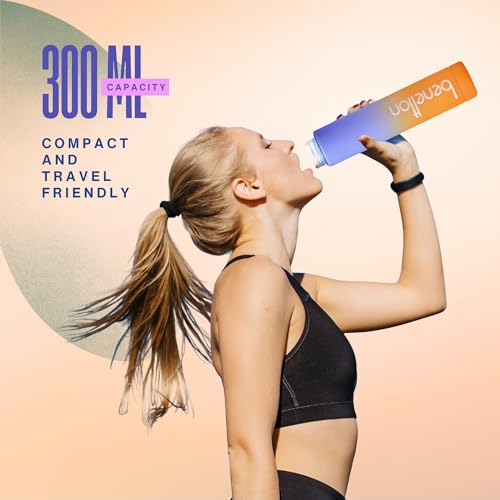 Image of United Colors of Benetton 3-in-1 Water Bottle Set, 2000ML + 750 ML + 300 ML Assorted Bottles, Leakproof Reusable Drinking Bottles with Multi-Lid Options, Durable Sports /Gym /Travel Bottle