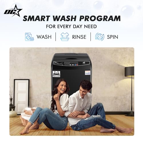 Image of OG Star Smart Choice 10.5 Kg Fully Automatic Top Load Washing Machine | 900 RPM Motor | Multiple Wash Modes | Air Dry | Diamond Drum | Smart Water Level | Powerful Performance
