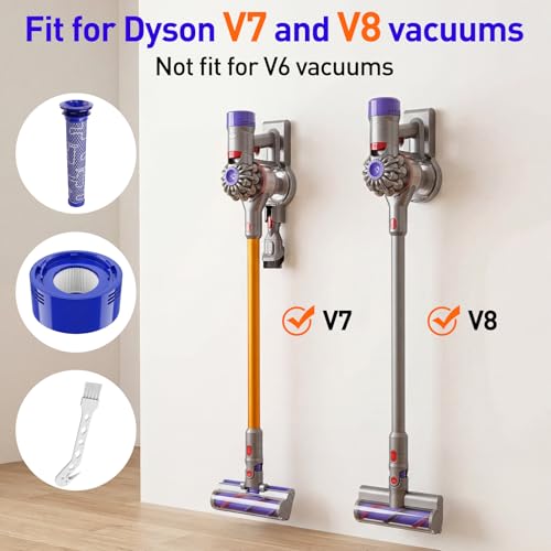 Image of 6 Pack Vacuum Filter Replacement Kit for Dyson V7, V8 Animal and V8 Absolute Cordless Vacuum, 3 Post Filter, 3 Pre Filter, Replaces Part # 965661-01 & 967478-01
