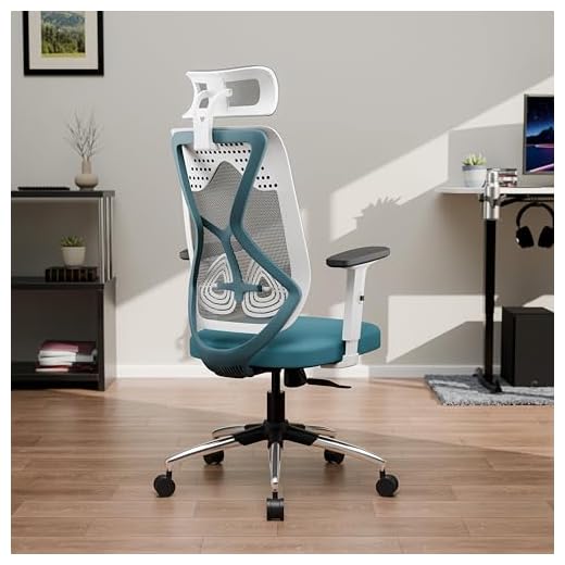 Green Soul Zodiac Lite | Office Chair | Flybird Ergonomic Design |Adjustable Armrests | Synchro Tilt Mechanism | Adjustable Lumbar Support|Mesh Fabric| No Seat Slider | White & Blue