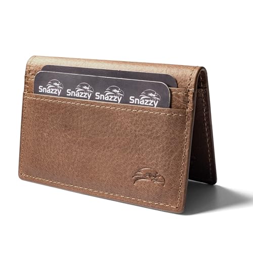 Portefeuille fin en cuir pour homme dans sa boîte cadeau élégante