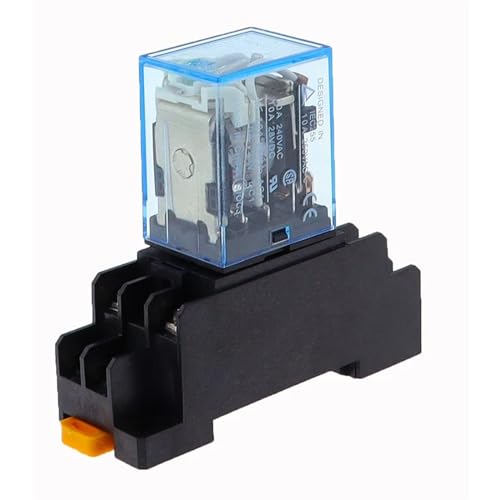 Relé de potencia AC 36V LY2NJ de 8 pines con base de enchufe incluida 2