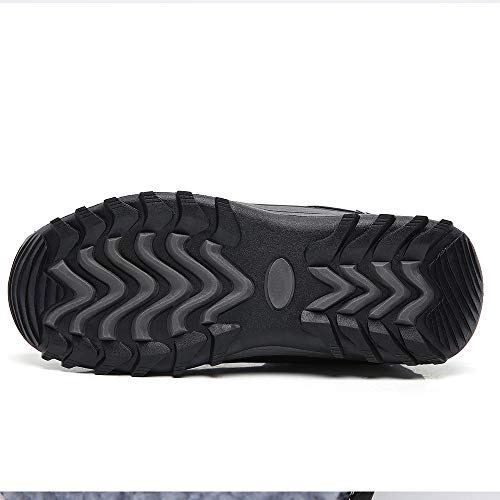 Image of TSIODFO Fashion Men Boots Winter Waterproof Outdoor Hiking Shoes Leather