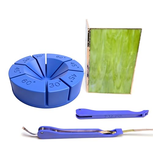 Stained Glass Angle Tool Copper Foil Hand Foiler 7/32 and 1/4 Stained Glass Angle Soldering Jig
