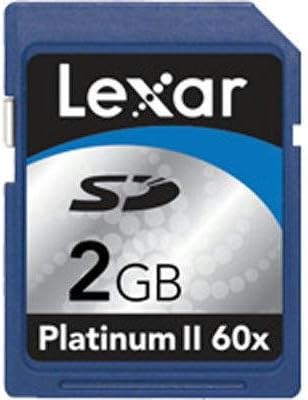 Lexar Platinum II - 2 GB 60x SD Flash Memory Card SD2GB-60-709
