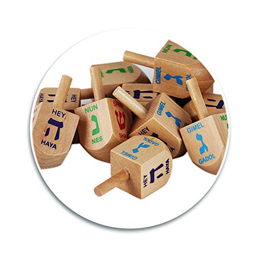 Zion-Judaica-Wood-Dreidels-Medium-Sized-Bulk-Pack-Wooden-Hanukkah-Dreidles-in-Ziplock-Bag-Chanukah-Fun-Game-30-Pack