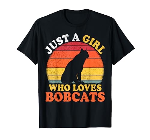 Vintage Bobcat Lover Women Just A Girl Who Loves Bobcats
