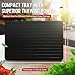 Flexzion Defrost Tray for Frozen Meat – Efficient Defrosting Plate, 10x Faster Non-Stick Aluminum Alloy Meat Thawing Board for Frozen Food & Meat, Black