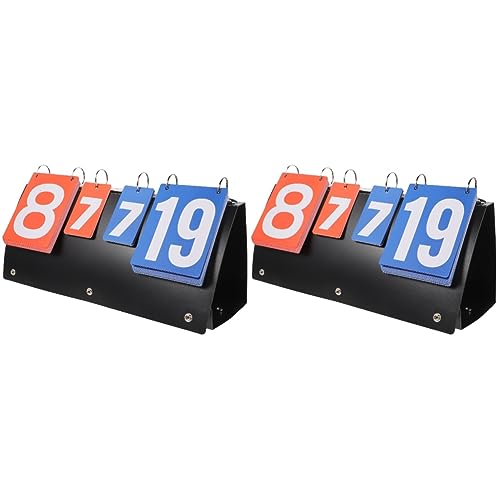 BESPORTBLE Marcador De 2 Uds Marcador De Puntuación Contador De Puntuación De Mesa Suministros Deportivos Accesorios De Fútbol Tenis De Fútbol Material De Fútbol Marcador De