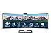 Produktbild Philips 439P9H - 43 Zoll UHD Curved USB-C Docking Monitor, Webcam, höhenverstellbar (3840x2160, 100 Hz, HDMI 2.0, DisplayPort, USB-C, RJ45, USB Hub) schwarz