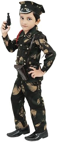 Chandrika Kids Army Costume Dress For Boys (4-5 Years)