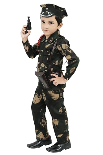Chandrika Kids Army Costume Dress For Boys (7-8 Years)