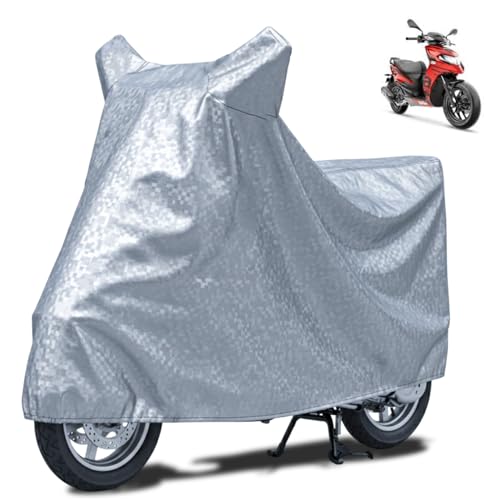 Image of FABTEC Waterproof Scooty Body Cover Compatible with Aprilia SR 125, A2 (Silver)