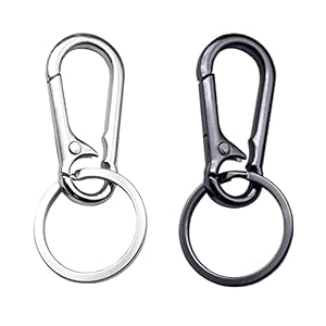 Brainker 2 Stück Karabiner Schlüsselanhänger Clips