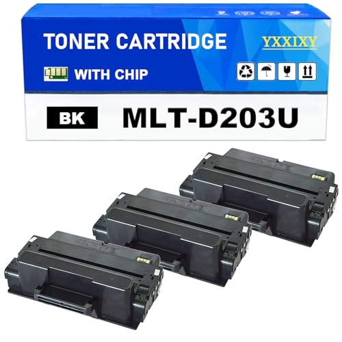 YXXIXY MLT-D203U Cartucho De Tóner Negro De Reemplazo 15000 Páginas, Compatible para Samsung ProXpress SL-M4020 SL-M4070 SL-M4072 SL- M4020ND SL-M4070FR SL-M4072FD Impresor 3 Pack