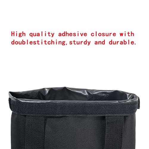 Cactiye Canopy Weight Bags For Pop Up Canopy Tent, Sand Bags Leg Weights For Instant Outdoor Sun Shelter Canopy Legs, 4-Pack (Bags Only, Sand Not Included) (Round-4Pcs-7.9X19.7 Inch, Black) #TOP3