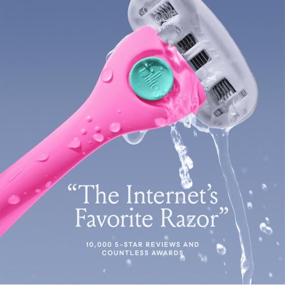 Bilie Women’s Razor 5-Blade Razor Cartridge Refills, Nickel-Free with Alo 4 Ct (pack of 1)