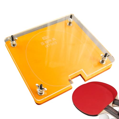 Prensa de tenis de mesa y cortador de borde ajustable para mantenimiento y práctica en casa