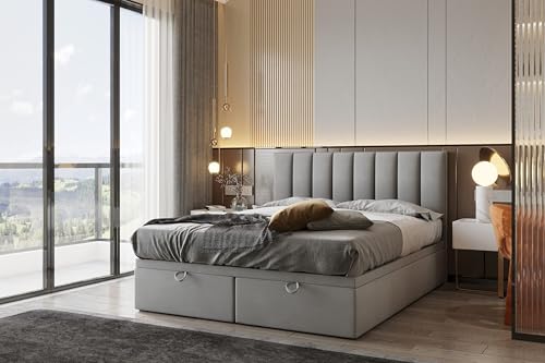 TRADA Boxspringbett Bond - Bett mit Matratze und Bettkasten - Boxspringbett...